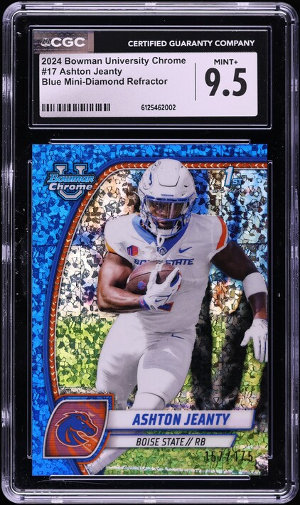2024 Bowman Chrome University Blue Mini-Diamond Refractor Ashton