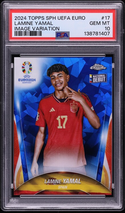 2024 Topps Chrome Sapphire Selections Black Lamine Yamal AUTO DNA