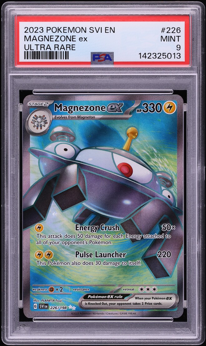 2023 Pokemon Scarlet & Violet Full Art Magnezone ex #226 PSA 9 MINT