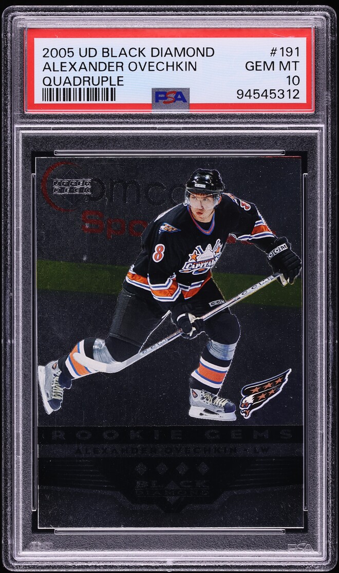 2005 Black Diamond Quadruple Alexander Ovechkin ROOKIE #191 PSA 10 GEM MINT