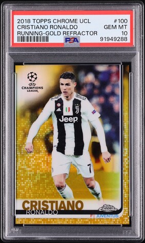 2018 Panini Prizm World Cup Cyrillic Cristiano Ronaldo PSA 10 GEM