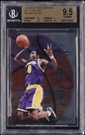 1999 Skybox Apex Cutting Edge Warp Tek Kobe Bryant /25 #5CE PSA 9