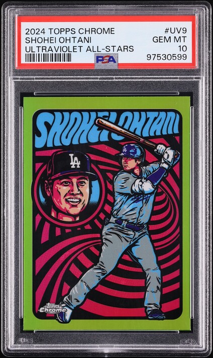 2024 Topps Chrome Ultraviolet All-Stars Shohei Ohtani #UV-9 PSA 10 GEM MINT