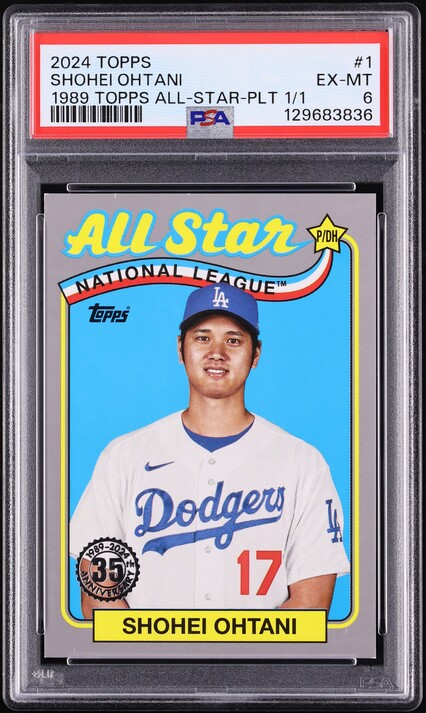 2024 Topps '89 All-Star Shohei Ohtani 1/1 #1 PSA 6 EXMT