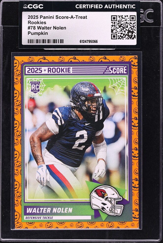 Walter Nolen #78 2025 Score-A-Treat Football Base Rookies Pumpkin