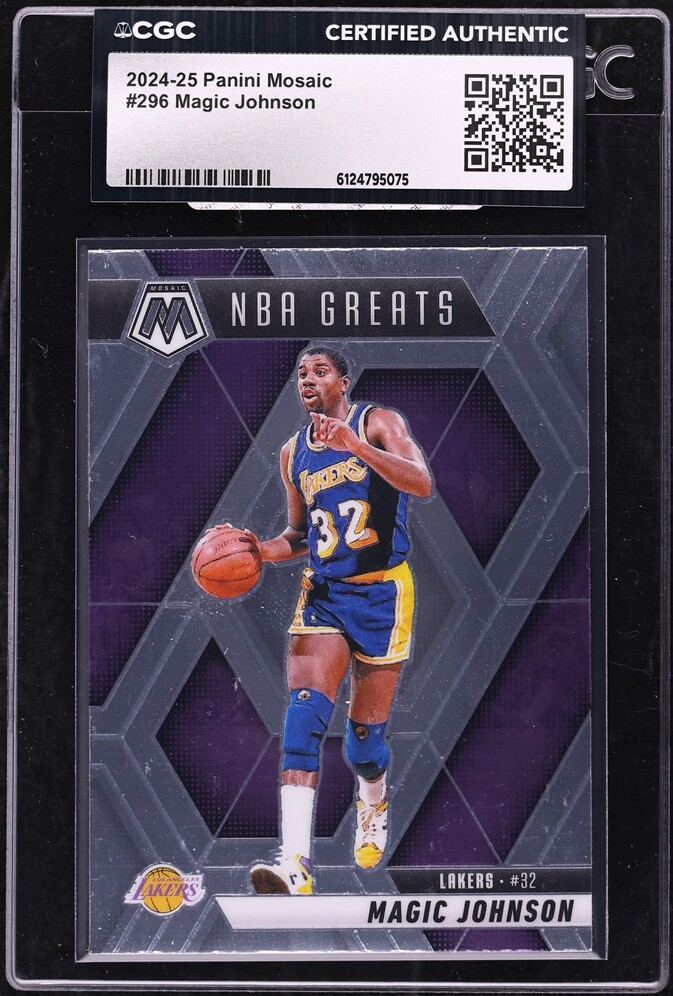 2024 Panini Mosaic Magic Johnson #296 CGC AUTH