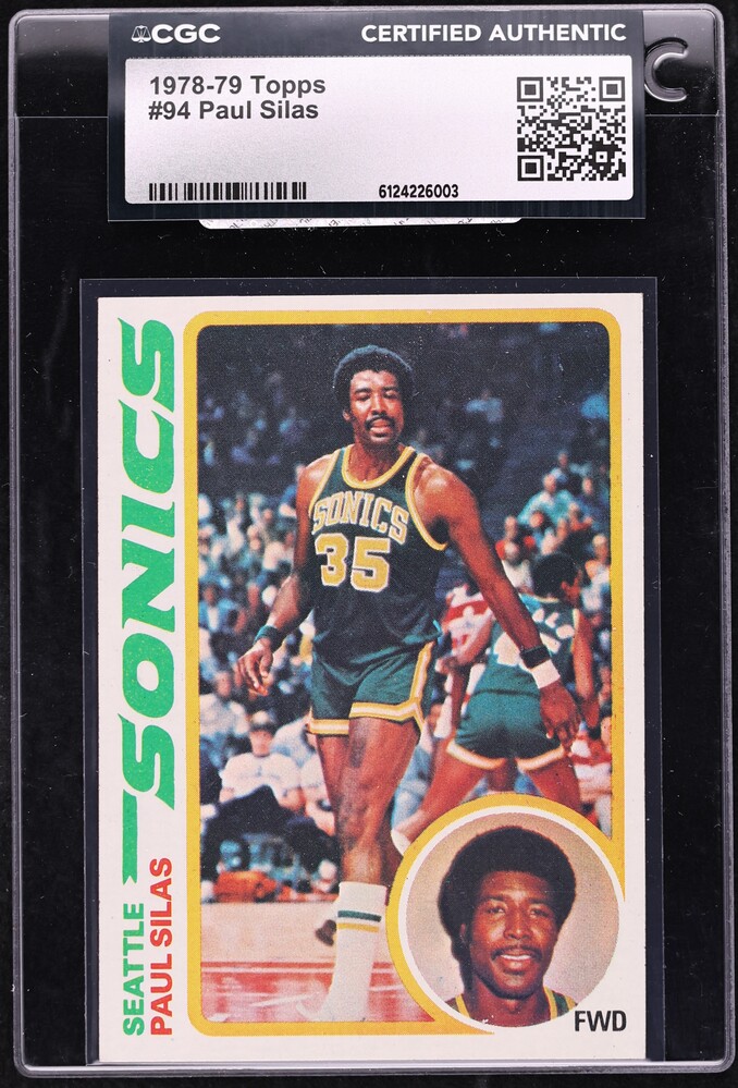 1978 Topps Basketball Paul Silas #94 CGC AUTH