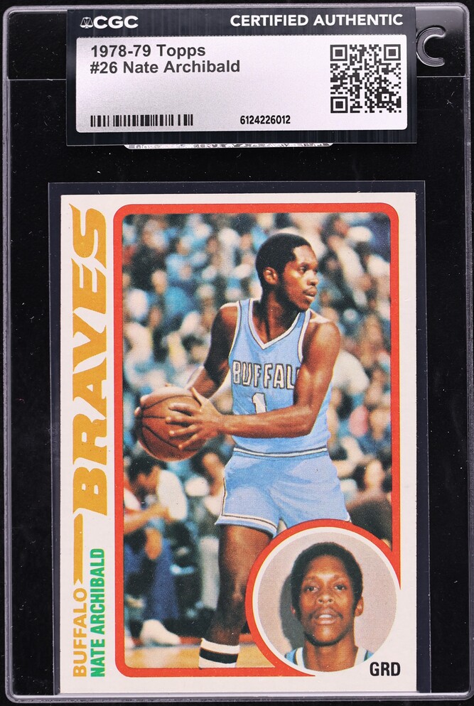 1978 Topps Basketball Nate Archibald #26 CGC AUTH
