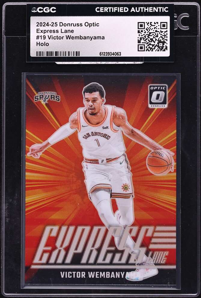 2024 Donruss Optic Express Lane Holo Victor Wembanyama #19 CGC AUTH
