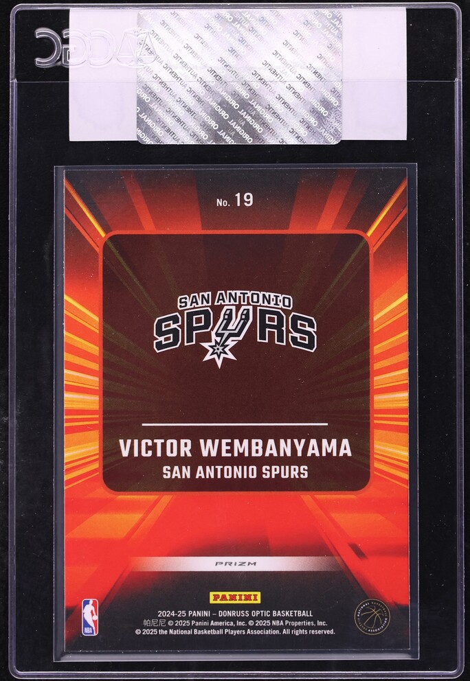 2024 Donruss Optic Express Lane Holo Victor Wembanyama #19 CGC AUTH