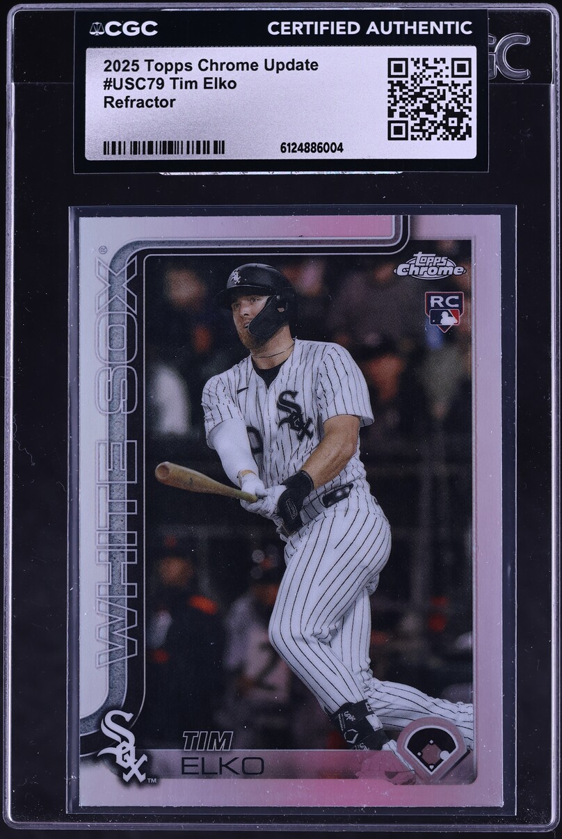 2025 Topps Chrome Update Refractor Tim Elko ROOKIE #USC79 CGC AUTH