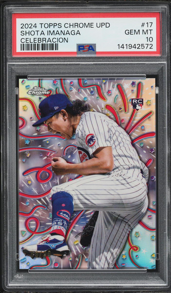 2024 Topps Chrome Update Celebracion Shota Imanaga ROOKIE /99 #CELE-17 PSA 10 GEM MINT
