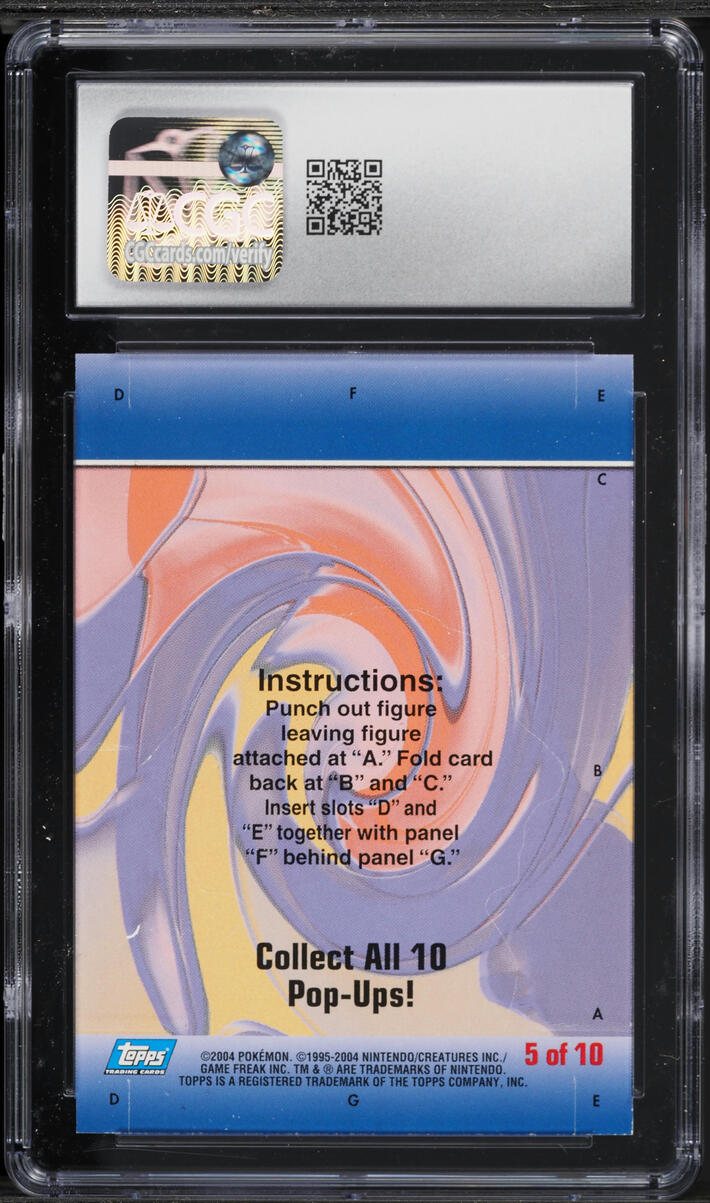 2004 Topps Pokemon Advanced Challenge Pop-Up Venusaur #5 of 10 CGC 8.5 NM-MT+