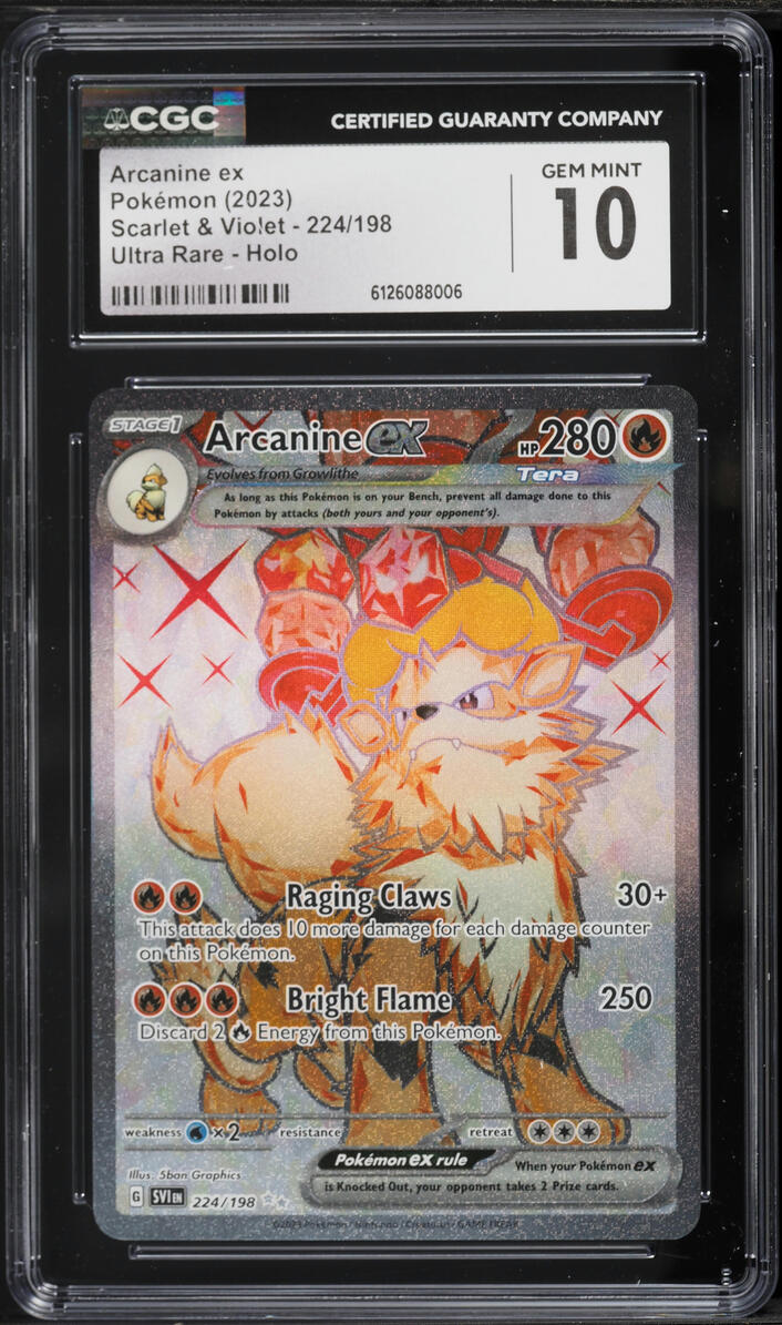 arcanine ex pokemon card price 032/198 Double Rare - Scarlet & Violet - Evolution 3 Lot Preserved in a tamper Arcanine ex #224 Prices |