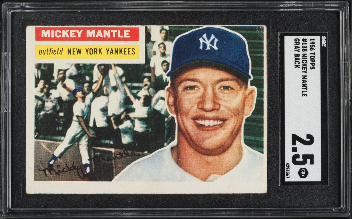1956 Topps Mickey Mantle #135 SGC 2.5 GD+