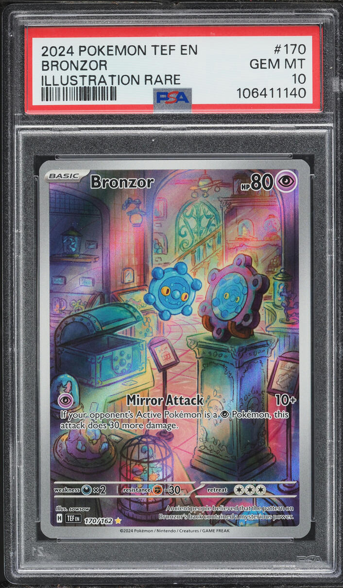 2024 Pokemon Scarlet & Violet Temporal Forces IR Bronzor #170 PSA 10 GEM MINT