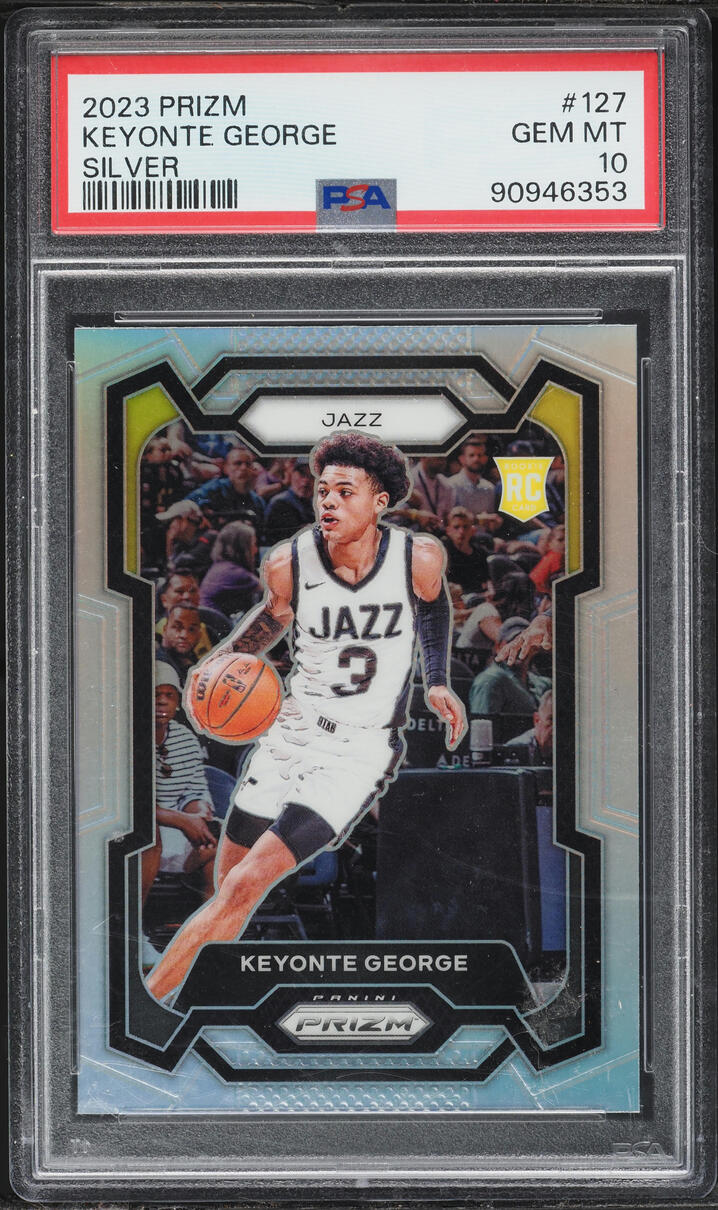 2023 Panini Prizm Silver Keyonte George ROOKIE #127 PSA 10 GEM MINT