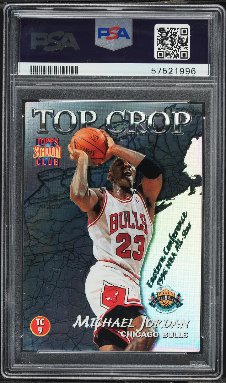 1996 Stadium Club Top Crop Michael Jordan & Gary Payton #TC9 PSA 7 NRMT