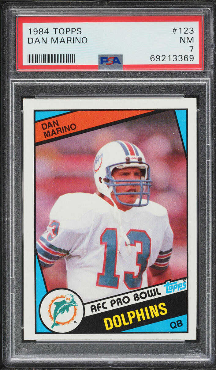 1984 Topps Football Dan Marino ROOKIE #123 PSA 7 NRMT