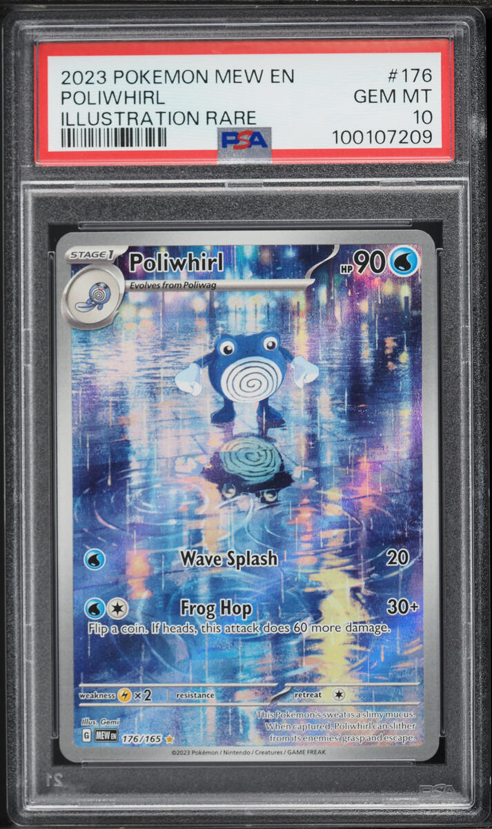 2023 Pokemon Scarlet & Violet 151 IR Poliwhirl #176 PSA 10 GEM MINT