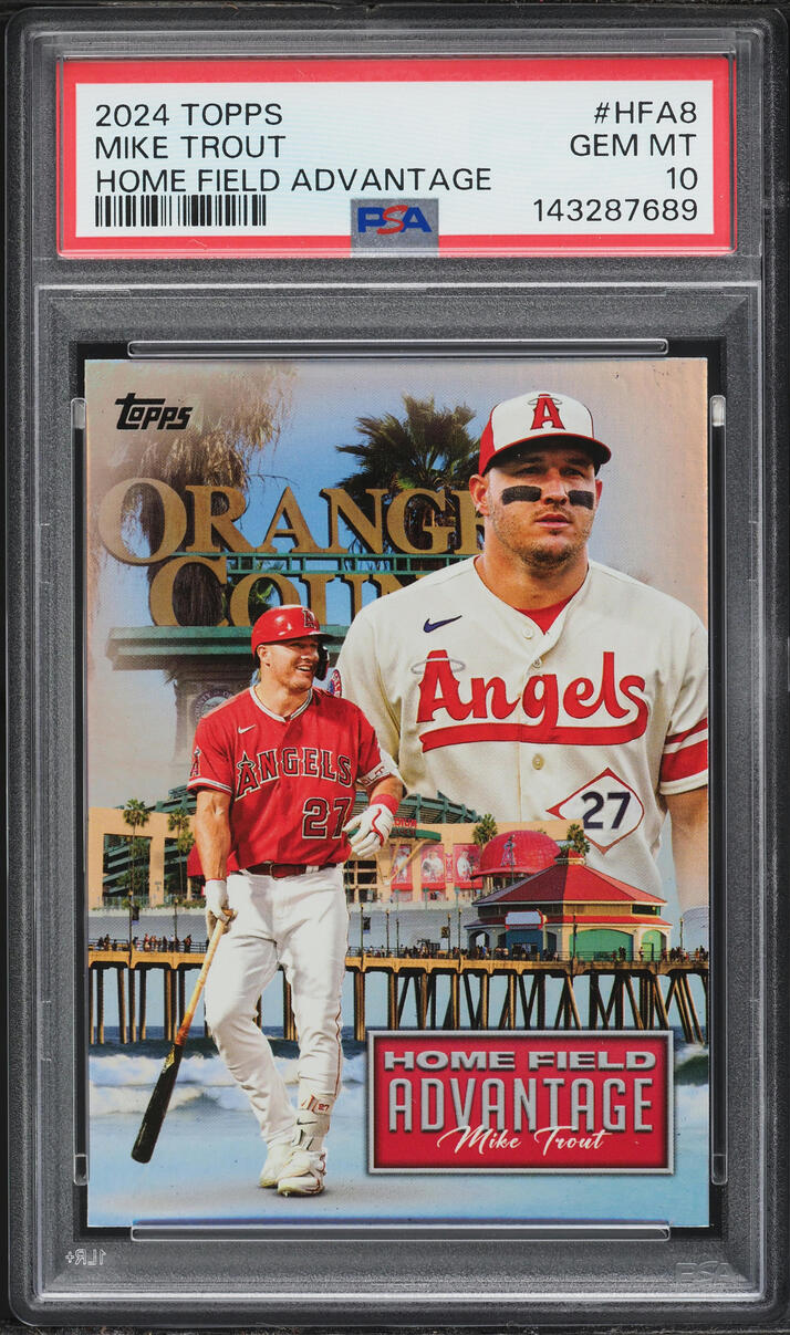 2024 Topps Home Field Advantage Mike Trout #HFA-8 PSA 10 GEM MINT