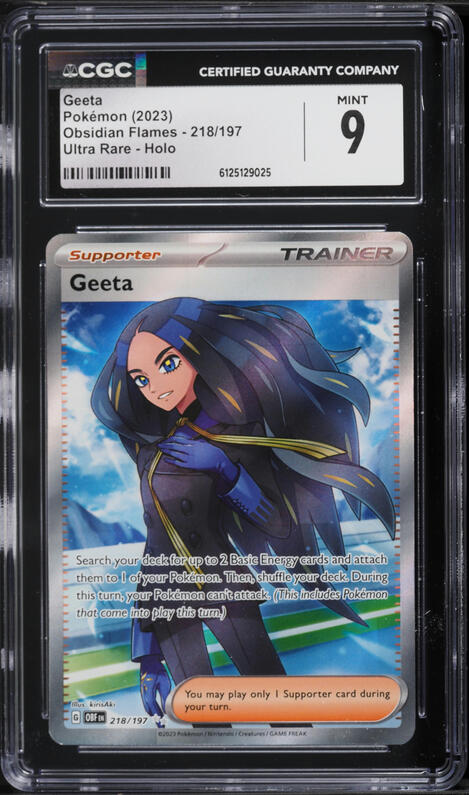 2023 Pokemon Japanese Scarlet & Violet Ruler Of The Black Flame Full Art  Geeta #129 PSA 10 GEM on Fanatics Collect