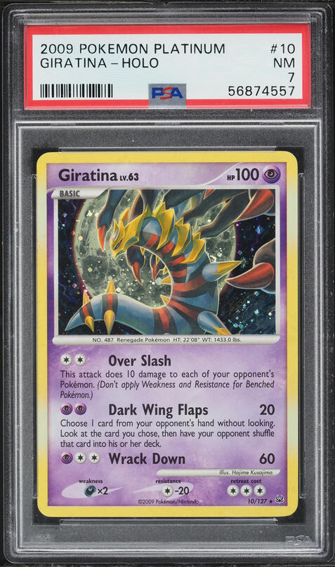 2009 Pokemon Platinum Holo Giratina #10 PSA 7 NRMT