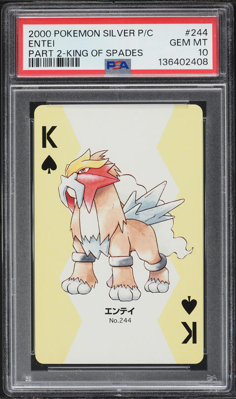 1999 Pokemon Japanses Silver Poker Set Nintendo Playing Card