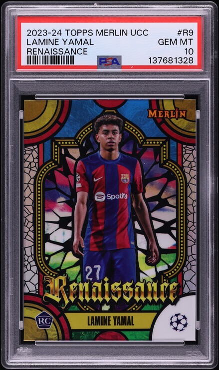 2023 Topps Merlin UEFA Renaissance Superfractor Lamine Yamal