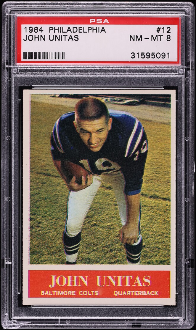 1964 Philadelphia Johnny Unitas #12 PSA 8 NM-MT