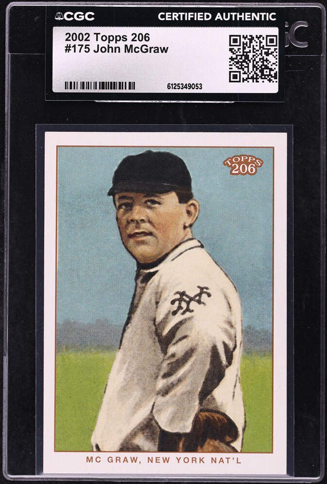 2002 Topps 206 John McGraw #175 CGC AUTH