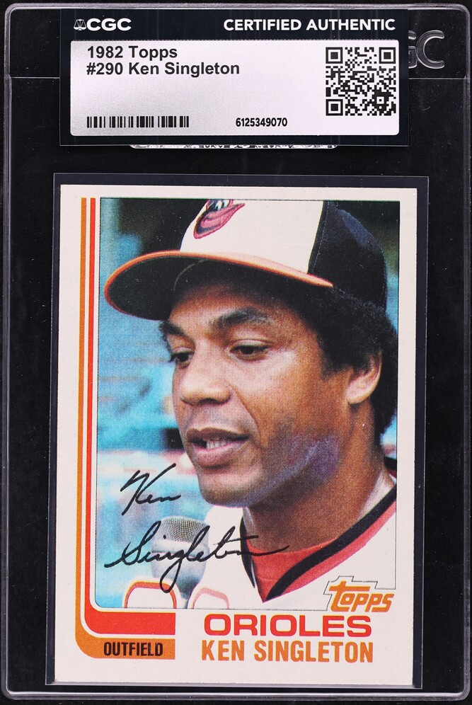 1982 Topps Ken Singleton #290 CGC AUTH