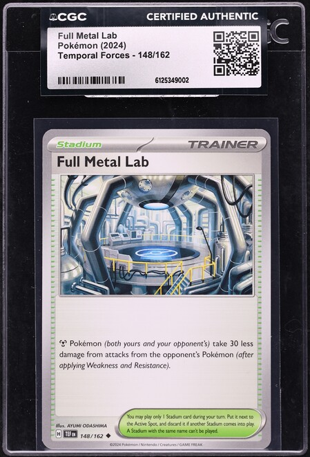 2024 Pokemon Temporal Forces Full Metal Lab #148 CGC AUTH