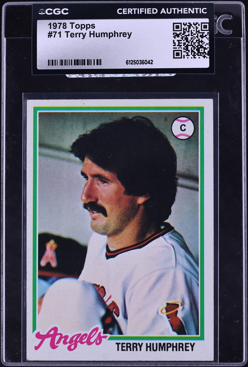 1978 Topps Terry Humphrey #71 CGC AUTH