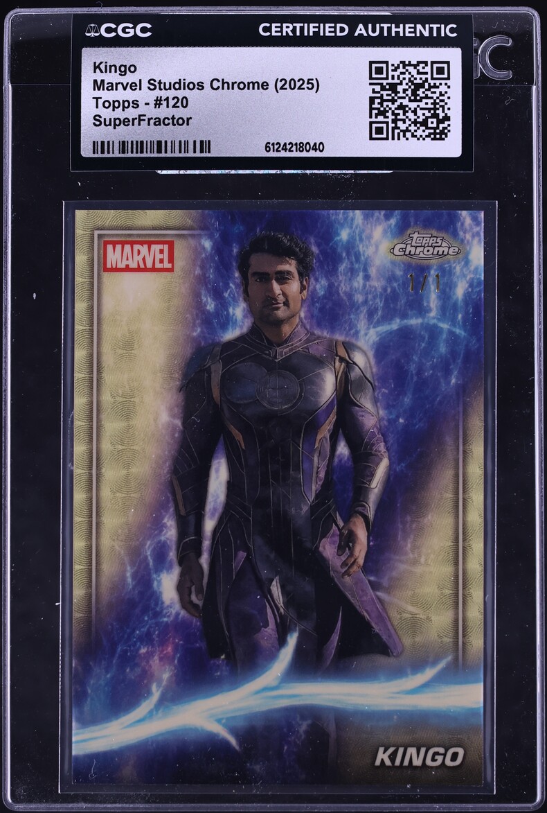 2025 Topps Chrome Marvel Studios Superfractor Kingo 1/1 #120 CGC AUTH