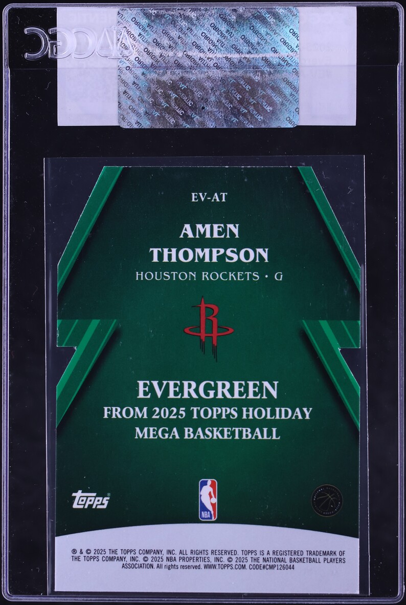 2025 Topps Holiday Evergreen Amen Thompson #EV-AT CGC AUTH