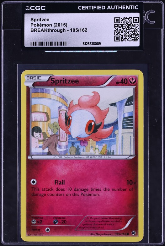 2015 Pokemon BREAKthrough Spritzee #105 CGC AUTH