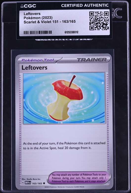 2023 Pokemon Scarlet & Violet 151 Leftovers #163 CGC AUTH