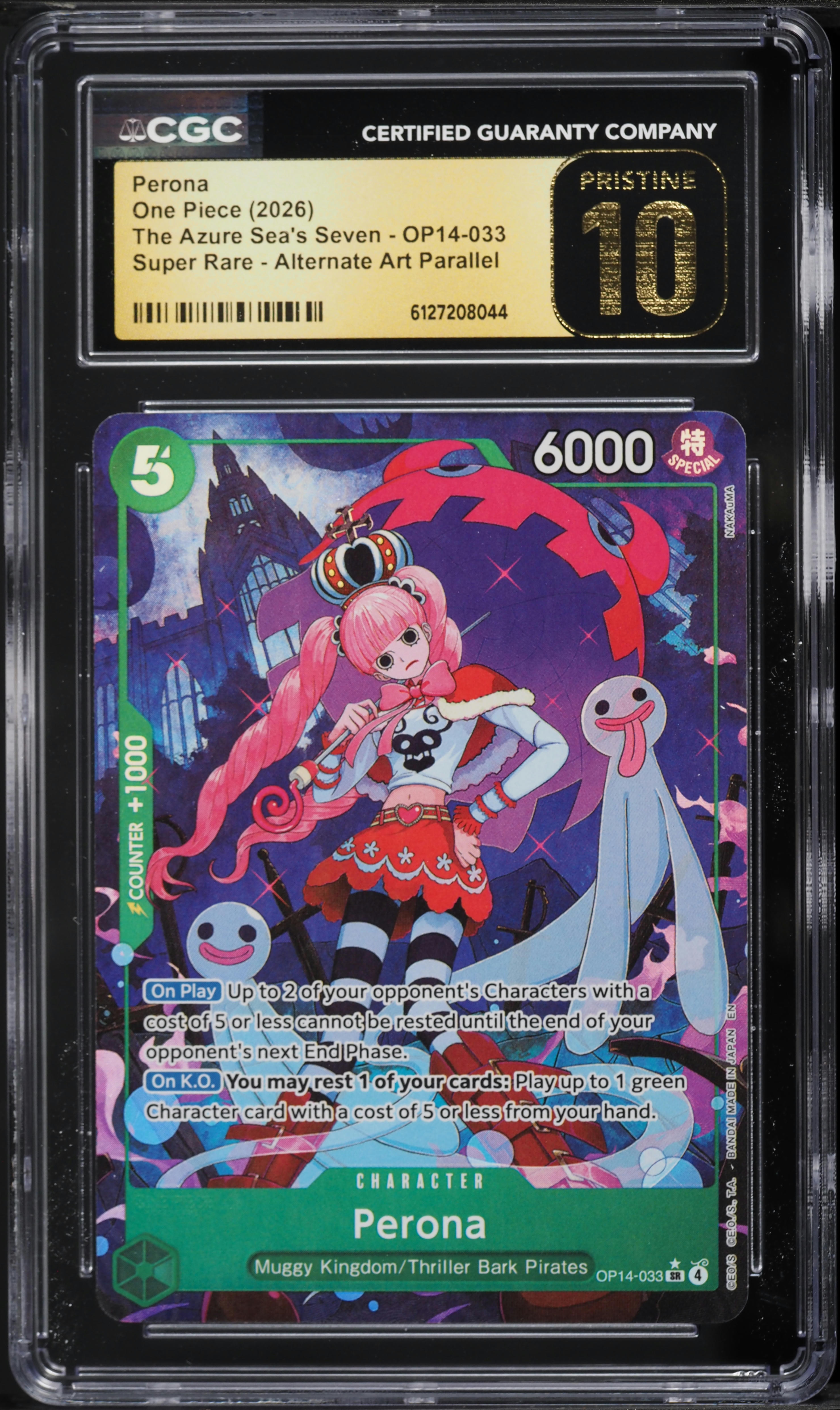 2026 One Piece The Azure Sea's Seven SR Alt Art Parallel Perona