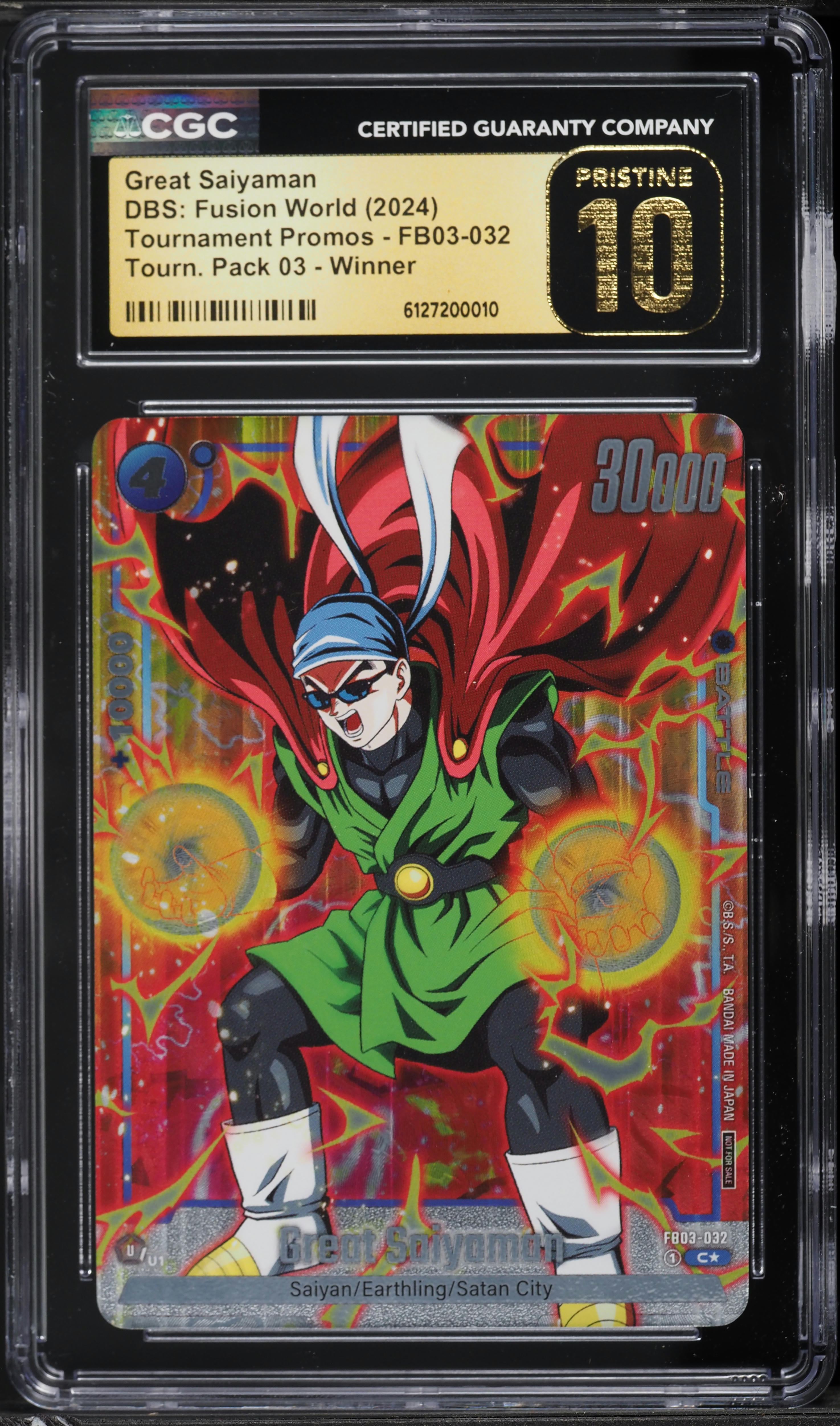 2024 DBS Fusion World Tournament Pack 03 Winner Great Saiyaman