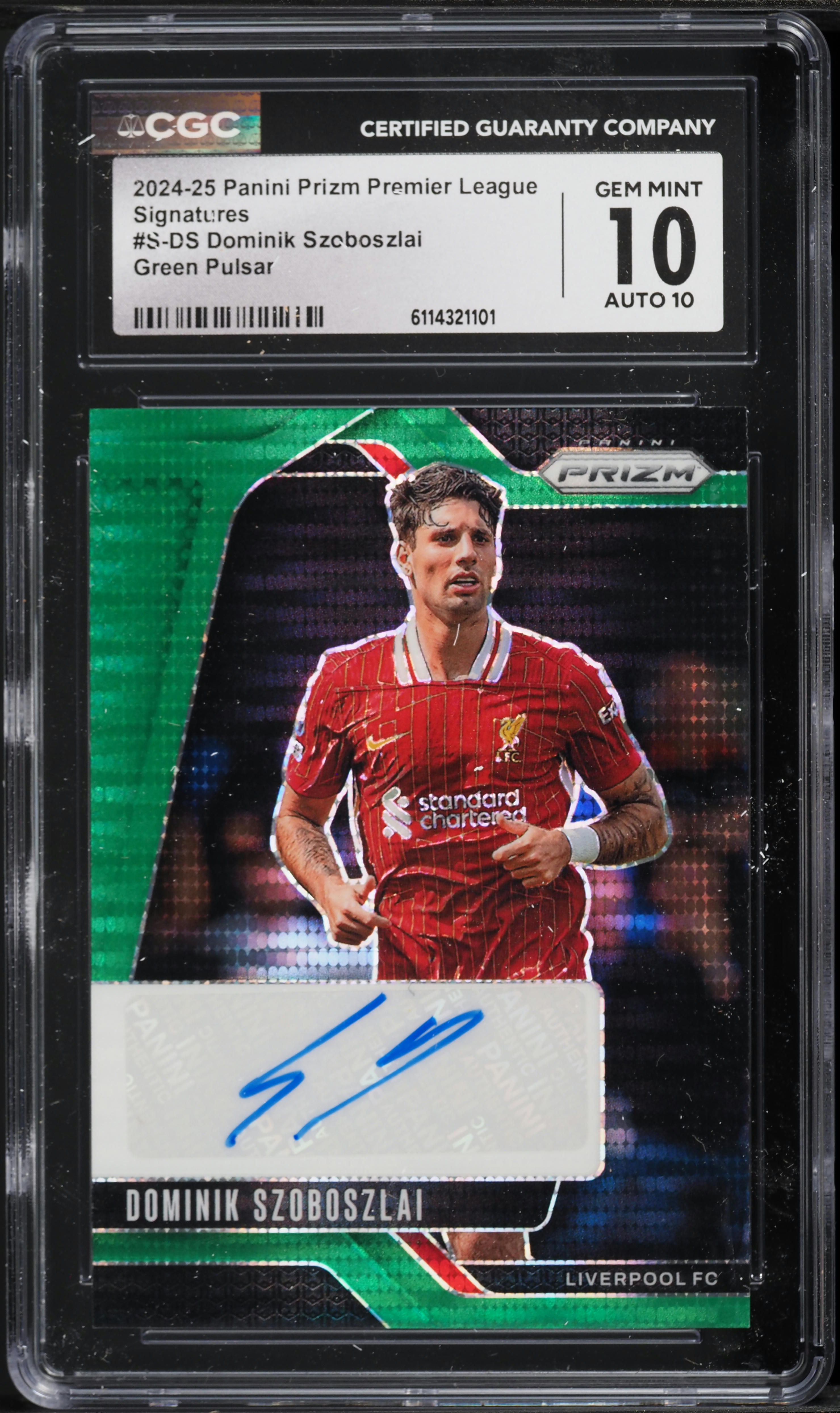 2024 Panini Prizm Premier League Green Pulsar Dominik Szoboszlai