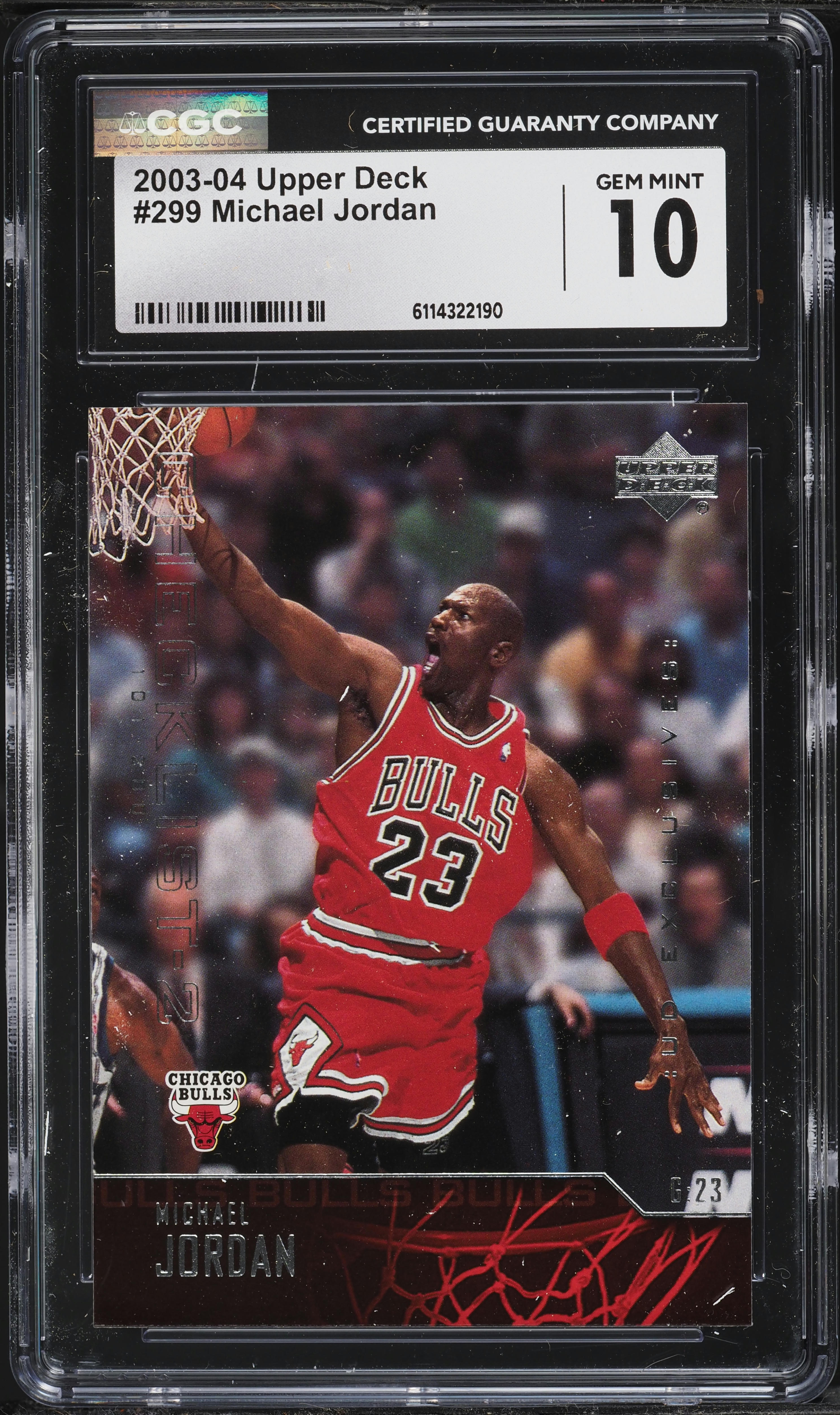 2003 Upper Deck Basketball Michael Jordan #299 CGC 10 GEM MINT on