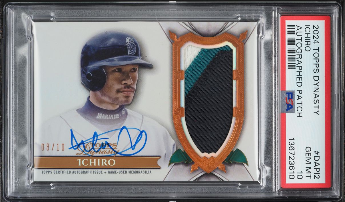 2024 Topps Dynasty Ichiro Suzuki PATCH AUTO /10 #DAPI2 PSA 10 GEM 