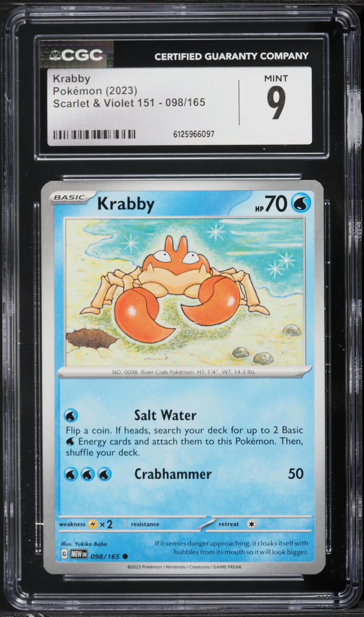 Krabby - SV: Scarlet & Violet 151 [REVERSE HOLO] | Ozzie Collectables