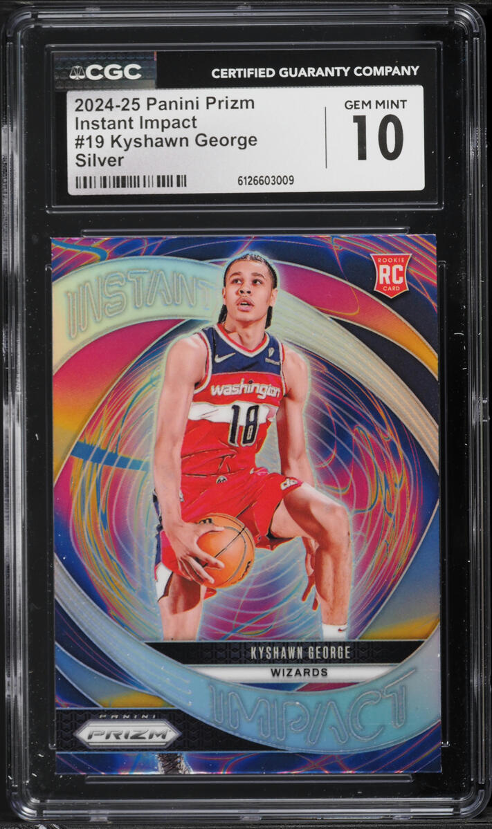 2024 Panini Prizm Instant Impact Silver Kyshawn George ROOKIE #19