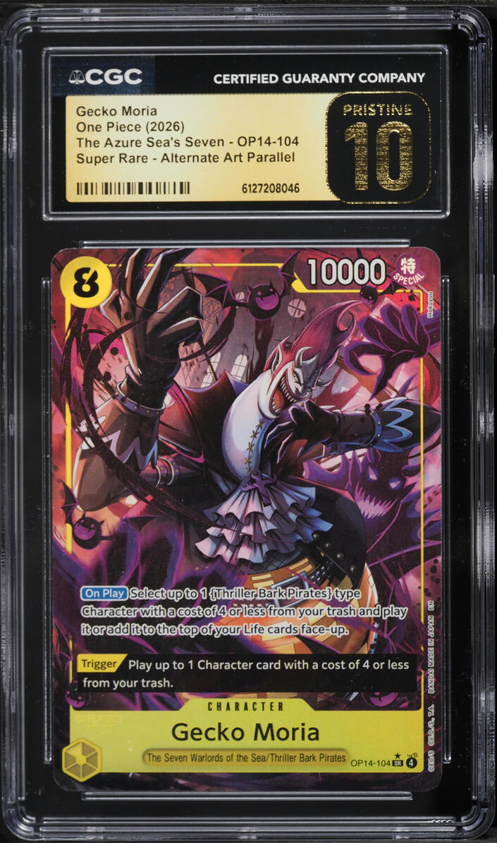 2026 One Piece The Azure Sea's Seven Alt Art SR Gecko Moria #OP14