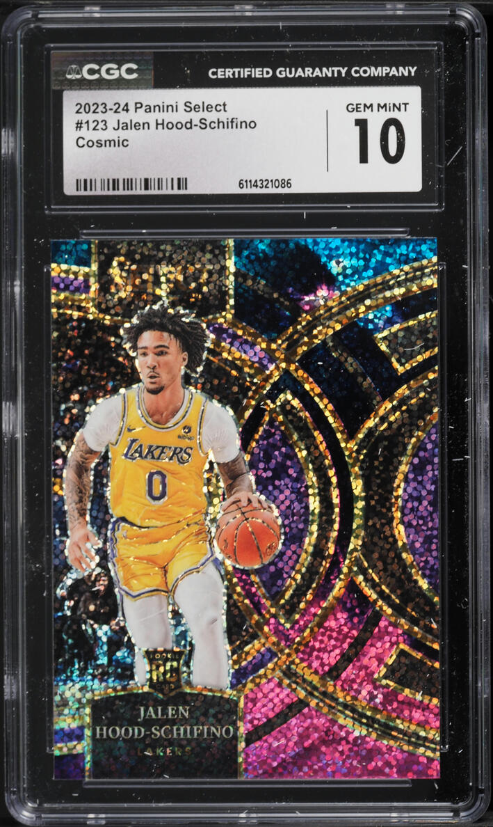 2023 Select Premier Cosmic Jalen Hood-Schifino ROOKIE #123 CGC 10