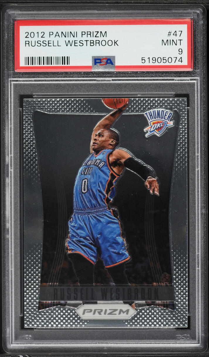 2012 Panini Prizm Russell Westbrook #47 PSA 9 MINT
