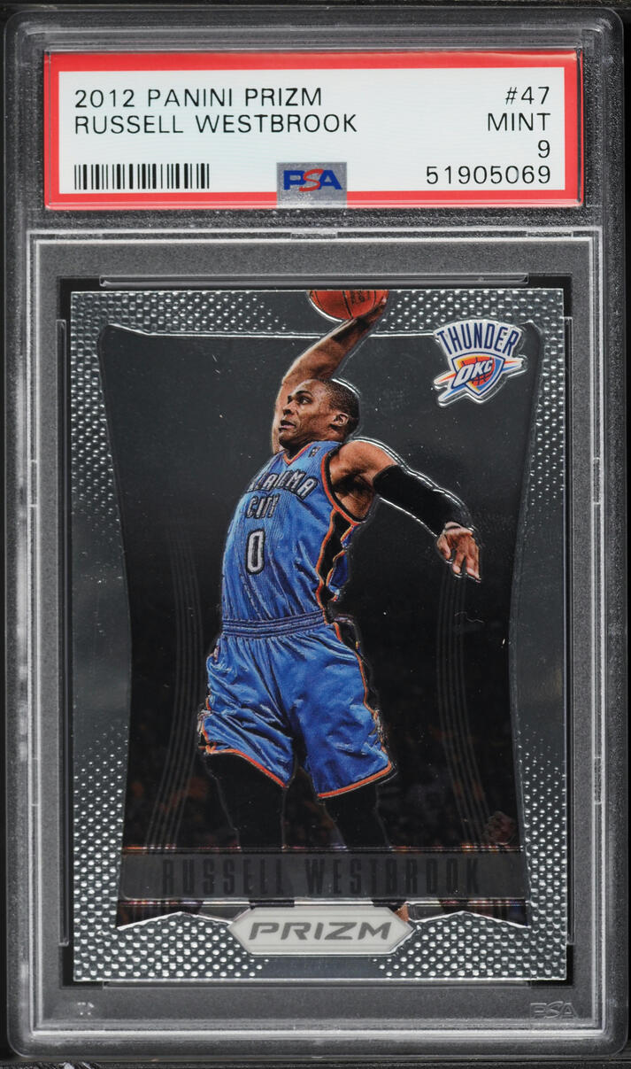 2012 Panini Prizm Russell Westbrook #47 PSA 9 MINT