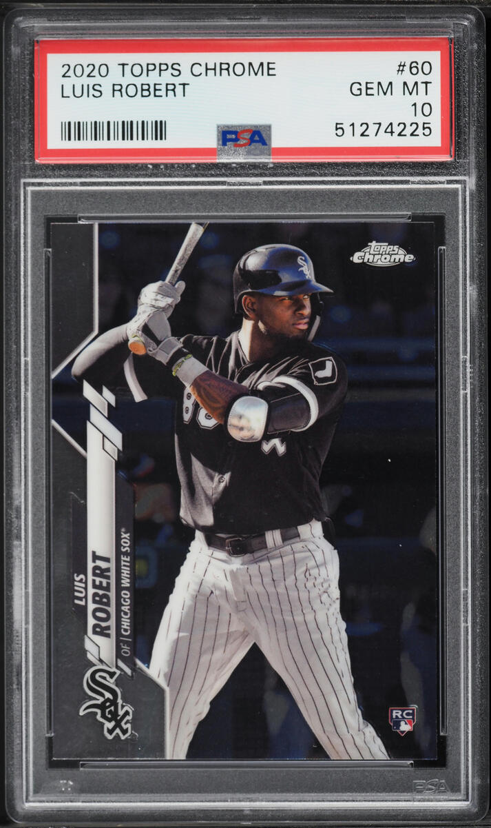 2020 Topps Chrome Luis Robert Base #60 PSA 10 | Card Ladder
